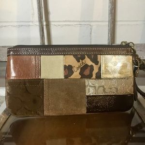 Coach Patchwork Wristlet
